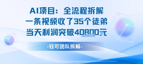 AI收徒变现闭环：一条视频收35人，日入1k+(附完整SOP)-创新社-资源网-最新项目分享网站