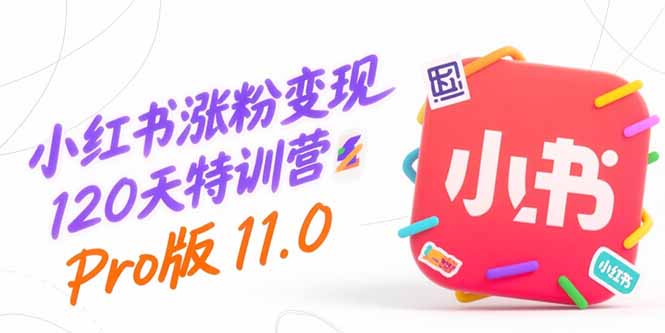 小红书涨粉变现120天特训营Pro版11.0：从0到1掌握平台运营,内容制作和变现-创新社-资源网-最新项目分享网站