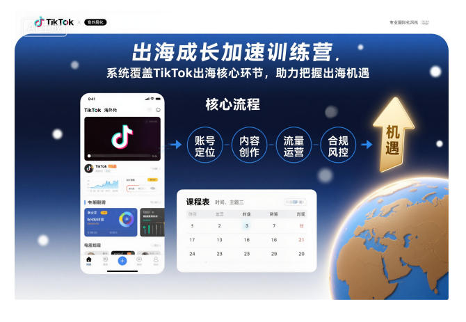 出海成长加速训练营，系统覆盖TikTok出海核心环节，助力把握出海机遇(更新)-创新社-资源网-最新项目分享网站