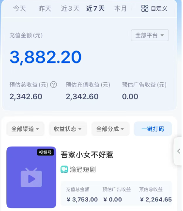 短剧搬砖新玩法，软件批量二创剪辑，7天赚了3800，赶紧做起来【附软件】-创新社-资源网-最新项目分享网站