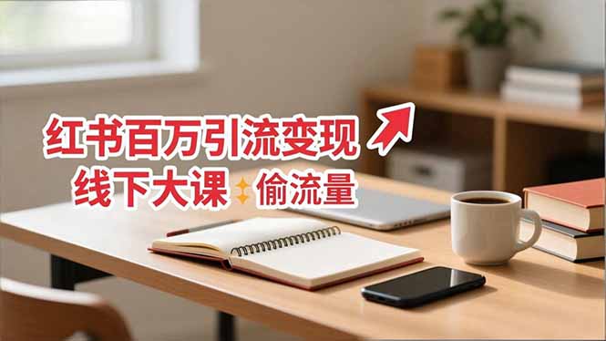 小红书百万引流变现-11月线下大课:分享从0到百万引流路径,手把手教偷流量、拿结果-创新社-资源网-最新项目分享网站