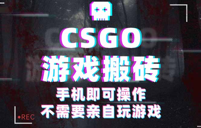 CSGO游戏挂机捡漏，单日扫货500+，年底小高峰上车可吃肉，手机即可操作…-创新社-资源网-最新项目分享网站