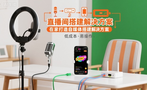 直播间搭建解决方案，在家打造自媒体搭建解决方案-创新社-资源网-最新项目分享网站