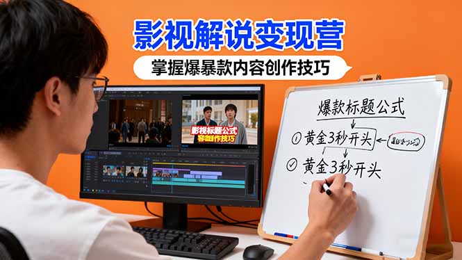 影视解说变现营:通过30+实战案例爆款内容创作技巧,掌握影视解说盈利密码-创新社-资源网-最新项目分享网站