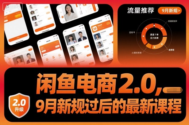 闲鱼电商2.0,9月新规过后的最新课程-创新社-资源网-最新项目分享网站