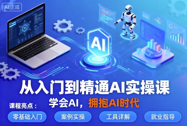 从入门到精通AI实操课，学会AI，拥抱AI时代-创新社-资源网-最新项目分享网站