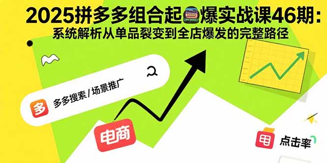 2025拼多多组合起爆实战课46期：系统解析从单品裂变到全店爆发的完整路径-创新社-资源网-最新项目分享网站