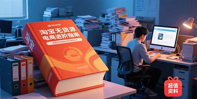 淘宝无货源电商进阶指南，包含新人课、进阶课，配套资料，蓝海选品等-创新社-资源网-最新项目分享网站
