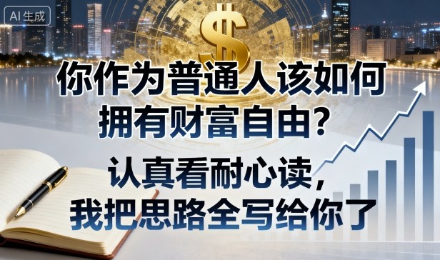 付费文章:你作为普通人该如何拥有财富自由?认真看耐心读,我把思路全写给你了-创新社-资源网-最新项目分享网站