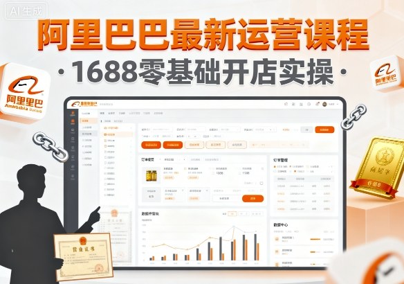 阿里巴巴最新运营课程，1688零基础开店实操-创新社-资源网-最新项目分享网站
