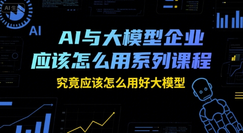 AI与大模型企业应该怎么用系列课程，究竟应该怎么用好大模型-创新社-资源网-最新项目分享网站