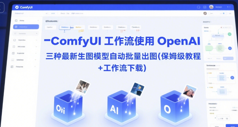 ComfyUI 工作流使用 OpenAI 三种最新生图模型自动批量出图(保姆级教程+工作流下载)-创新社-资源网-最新项目分享网站