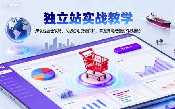 独立站实战教学,跨境经营全攻略,助您告别流量依赖,掌握跨境经营的终极奥-创新社-资源网-最新项目分享网站