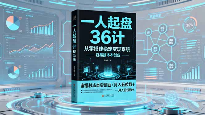 一人起盘36计:从零搭建稳定变现系统,实现低成本创业,月入五位数+-创新社-资源网-最新项目分享网站