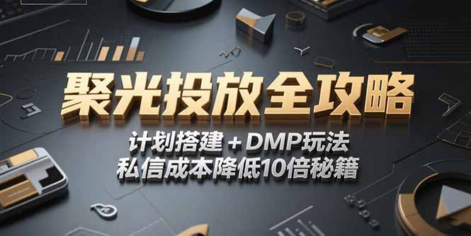 2025小红书聚光投放全攻略，计划搭建+DMP玩法，私信成本降低10倍秘籍-创新社-资源网-最新项目分享网站
