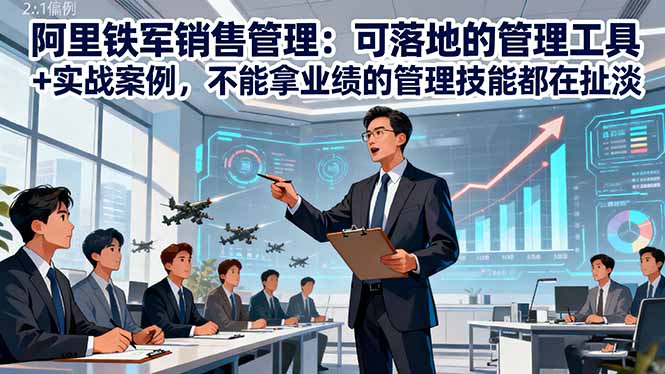 阿里铁军销售管理：可落地的管理工具+实战案例，不能拿业绩的管理都在扯淡-创新社-资源网-最新项目分享网站