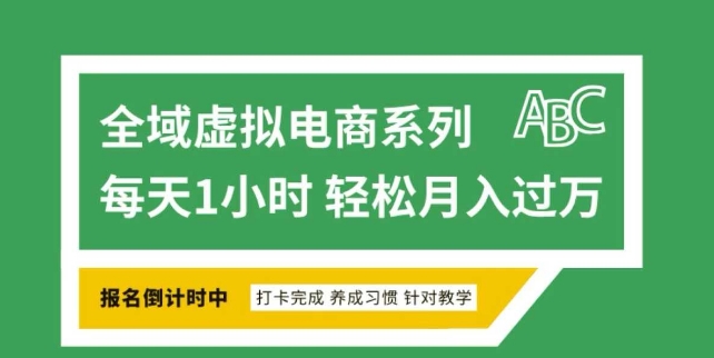 全域虚拟电商变现系列，通过平台出售虚拟电商产品从而获利-创新社-资源网-最新项目分享网站