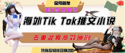 海外tiktok小说推文暴力项目，高停留率，高转化率，上手后一天搞顿饭钱不是问题-创新社-资源网-最新项目分享网站