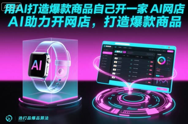 用AI打造爆款商品自己开一家AI网店,AI助力开网店,打造爆款商品-创新社-资源网-最新项目分享网站