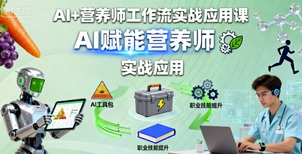 AI+营养师工作流实战应用课，AI赋能营养师-创新社-资源网-最新项目分享网站
