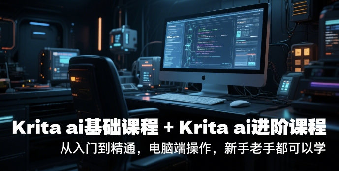 krita ai基础课程+Krita ai进阶课程，从入门到精通，电脑端操作，新手老手都可以学-创新社-资源网-最新项目分享网站