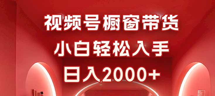 视频号橱窗带货,小白轻松入手,日入2000+-创新社-资源网-最新项目分享网站