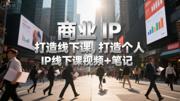 商业IP打造线下课，打造个人 IP线下课视频+笔记-创新社-资源网-最新项目分享网站