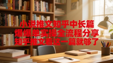 小说推文知乎中长篇爆单实操全流程分享，知乎推文看这一篇就够了-创新社-资源网-最新项目分享网站