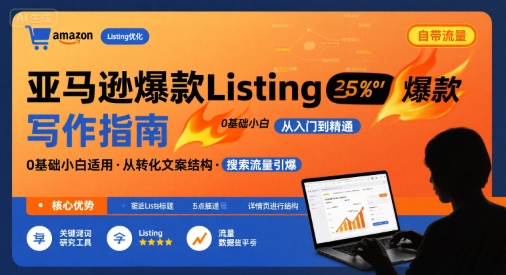 亚马逊爆款Listing写作方法，亚马逊0基础小白也能写爆款自带流量的Listing-创新社-资源网-最新项目分享网站