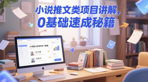 小说推文类项目讲解，0 基础速成秘籍-创新社-资源网-最新项目分享网站