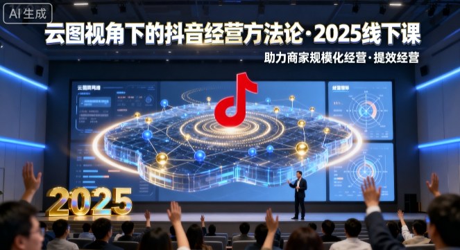 云图视角下的抖音经营方法论，2025线下课，助力商家规模化经营，提效经营(录音+字幕)-创新社-资源网-最新项目分享网站