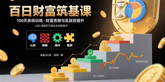 百日财富筑基课：认知+策略+实操+案例拆解  实现从创富到守富全周期能力-创新社-资源网-最新项目分享网站