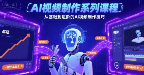 AI视频制作系列课程，从基础到进阶的AI视频制作技巧全涵盖-创新社-资源网-最新项目分享网站