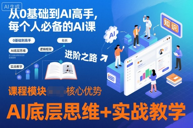 从0基础到AI高手，每个人必备的AI课，AI底层思维+实战教学-创新社-资源网-最新项目分享网站