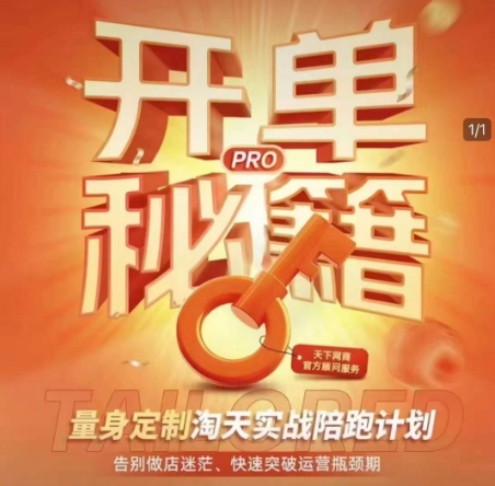 淘宝开单秘籍PRO，量身定制淘天实战陪跑计划，告别做店迷茫、快速突破运营瓶颈期-创新社-资源网-最新项目分享网站