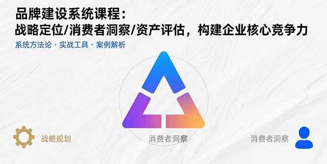 品牌建设系统课程：战略定位/消费者洞察/资产评估，构建企业核心竞争力-创新社-资源网-最新项目分享网站