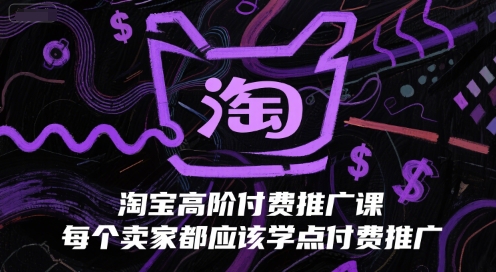 淘宝高阶付费推广课，每个卖家都应该学点付费推广-创新社-资源网-最新项目分享网站