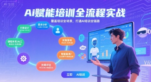 AI赋能培训全流程实站，覆盖培训全场景，打通 Al培训全链路-创新社-资源网-最新项目分享网站