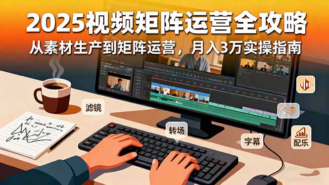 2025短视频矩阵运营全攻略:从素材生产到矩阵运营,月入3万实操指南-创新社-资源网-最新项目分享网站