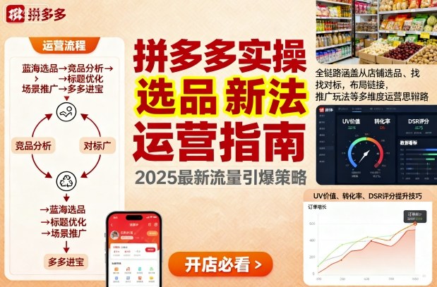 王校长9月12拼多多实操新玩法,全链路涵盖从店铺选品、找对标,布局链接,推广玩法等多维度运营思路-创新社-资源网-最新项目分享网站