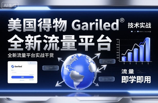 美国得物Gariled技术实战,全新流量平台实战干货,即学即用-创新社-资源网-最新项目分享网站