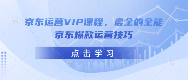 京东运营VIP课程，最全的全能京东爆款运营技巧-创新社-资源网-最新项目分享网站