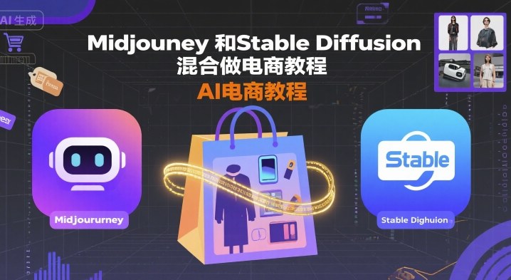 Midjourney和Stable Diffusion混合做电商教程-ai电商教程-创新社-资源网-最新项目分享网站