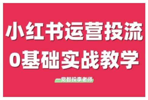 小红书运营投流，小红书广告投放从0到1的实战课，学完即可开始投放(更新)-创新社-资源网-最新项目分享网站