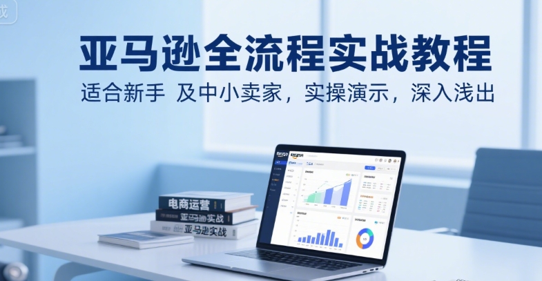 亚马逊全流程实战教程，适合新手及中小卖家，实操演示，深入浅出-创新社-资源网-最新项目分享网站