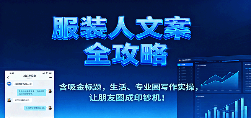 服装人文案全攻略,含吸金标题,生活、专业圈写作实操,让朋友圈成印钞机!-创新社-资源网-最新项目分享网站