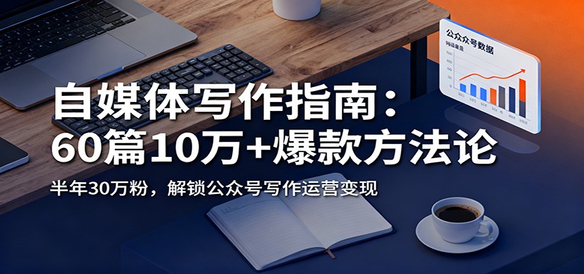 自媒体写作指南：60篇10万+爆款方法论，半年30万粉，解锁公众号写作运营变现-创新社-资源网-最新项目分享网站