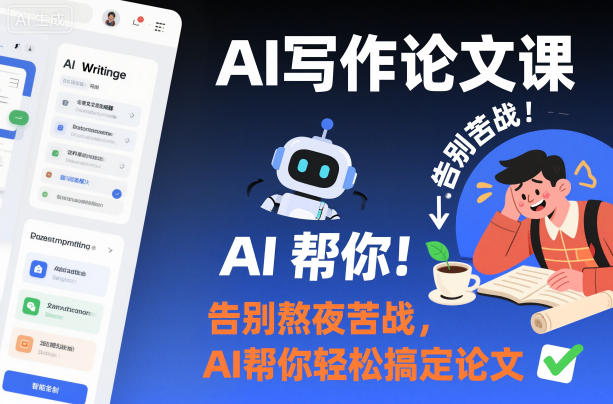 AI写作论文课，告别熬夜苦战，AI帮你轻松搞定论文-创新社-资源网-最新项目分享网站