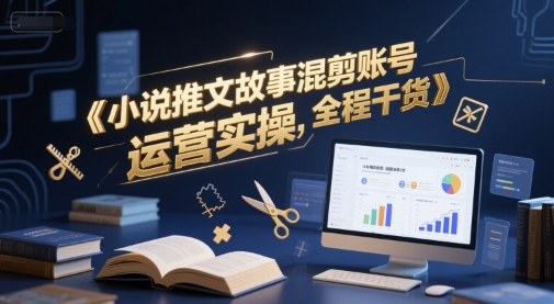 小说推文故事混剪账号运营实操，全程干货-创新社-资源网-最新项目分享网站