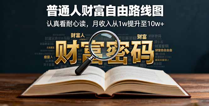 某付费文:普通人财富自由路线图,认真看耐心读,月收入从1w提升至10w+-创新社-资源网-最新项目分享网站